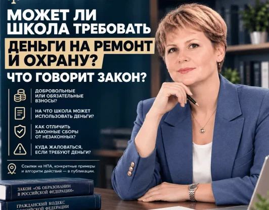 Российская газета
Может ли школа требовать деньги на ремонт и охрану?